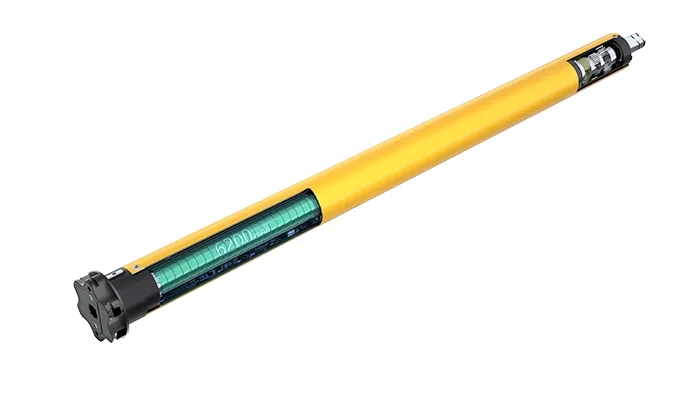 A-OK AM45 bataryalı zip perde motoru, engel algılamalı