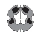 LT50 ve LT60 boru adaptörü, 78 mm boru (Wheel > Tube Dohner)