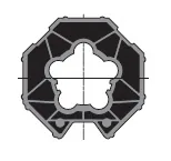 LT50 ve LT60 boru adaptörü, S Elve (Wheel > Tube)