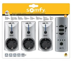 Akıllı priz seti, 1 kumanda ve 3 priz, 3600W, F tipi (1RC + 3PLUGS 3600W Type F)